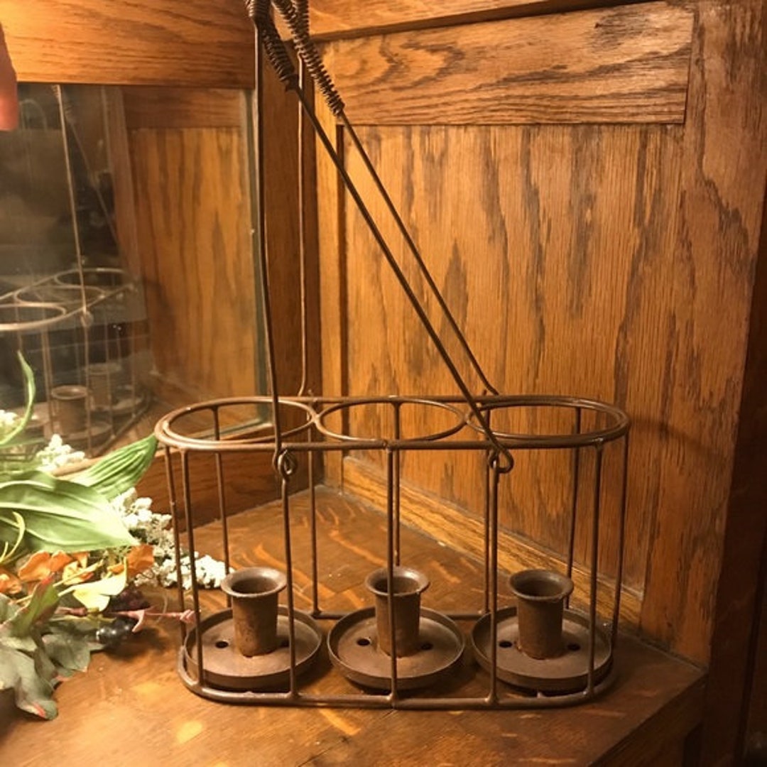 Rare Vintage Candle Holder Basketmade in India Etsy