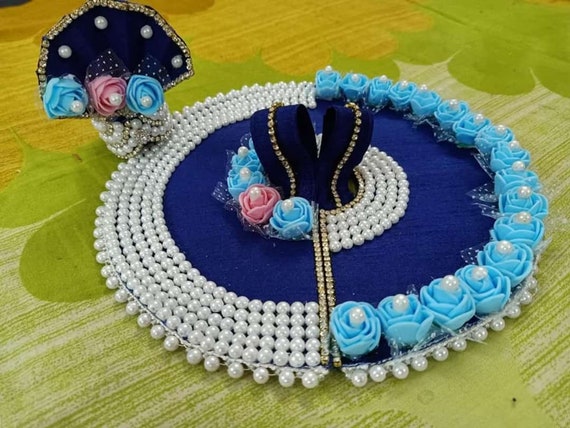 Buy KRISHFEB Kanha ji Dress/Laddugopal ji Dress for Krishna Janmashtami Net  Flower Dress Poshak for Laddu Gopal (Multicolor) Size-03 Online at Low  Prices in India - Amazon.in
