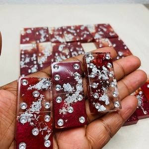 Dominó con copos personalizados