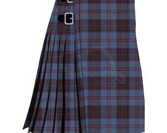 Scottish Taggart Tartan Kilt Men's Handmade Traditional 8 Yard Kilts