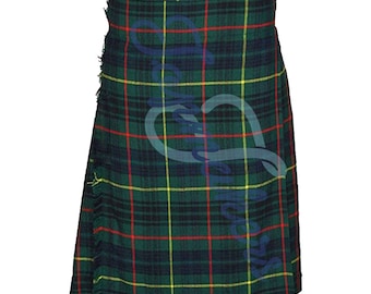 Scottish Handmade Hunting Stewart Modern Tartan Kilt - 16 OZ Hunting Stewart Kilt