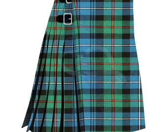 Highland Robertson Hunting Ancient Tartan Kilt - Men's Scottish Tartan Traditional Handmade Kilt