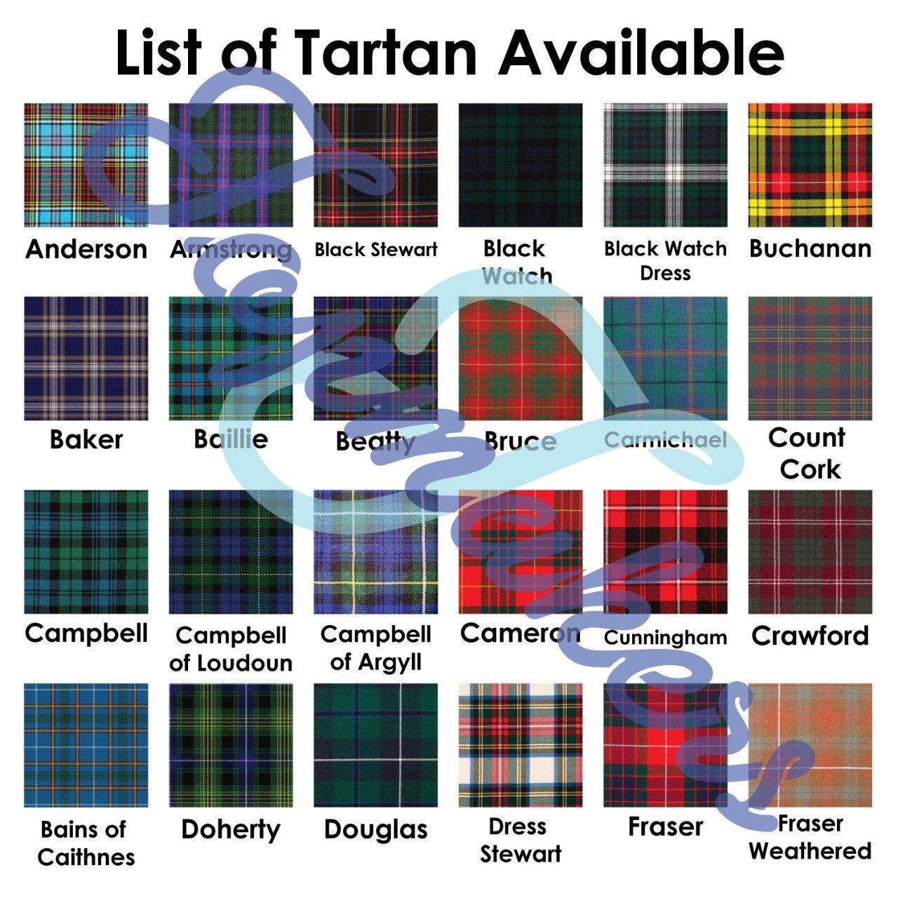 Choose Your Clan Tartan Traditional Tartan Kilt Scottish Ferguson