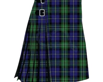 Scottish Louisiana Modern Tartan Kilt Men's Handmade Traditional 8 Yard Kilts