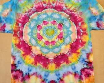 Mandala design tie dye T-shirt