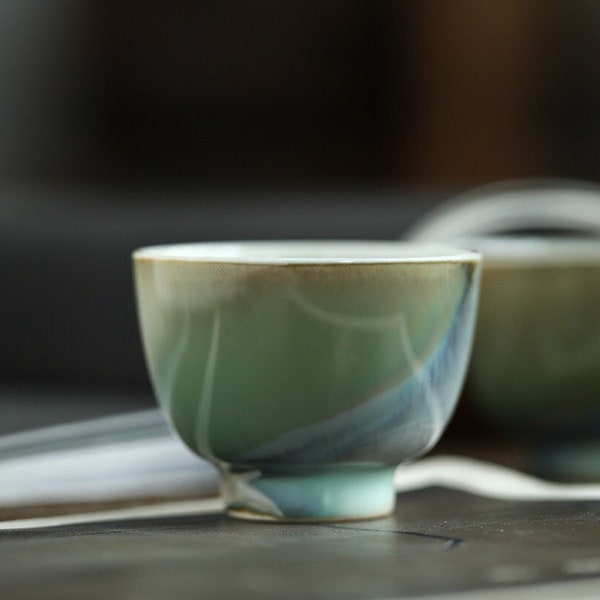 Stoneware Tea Cups Etsy