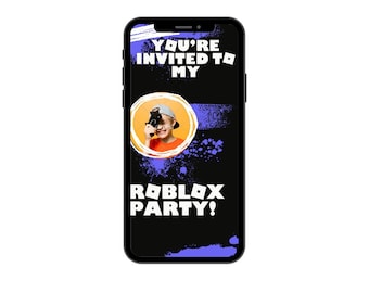 Roblox Geburtstags-Videoeinladung (Digitaler Download)