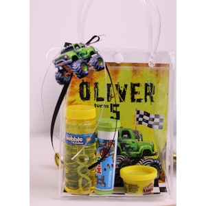 monster truck birthday- Truck Treat Bags-monster party bags filler- Monster Truck Gift Bags-Monster Trucks Gift Bags-Monster Jam Souvenir