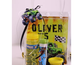 Personalized Monster Truck Party Favor Bags – Monster Jam Theme