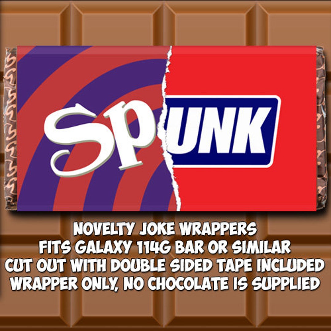 Spunk Chocolate Bar Wrapper Father's Day Novelty Joke Etsy UK
