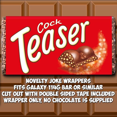 Milkynickers Chocolate Bar Wrapper Novelty Joke Funny Rude Dad Etsy UK