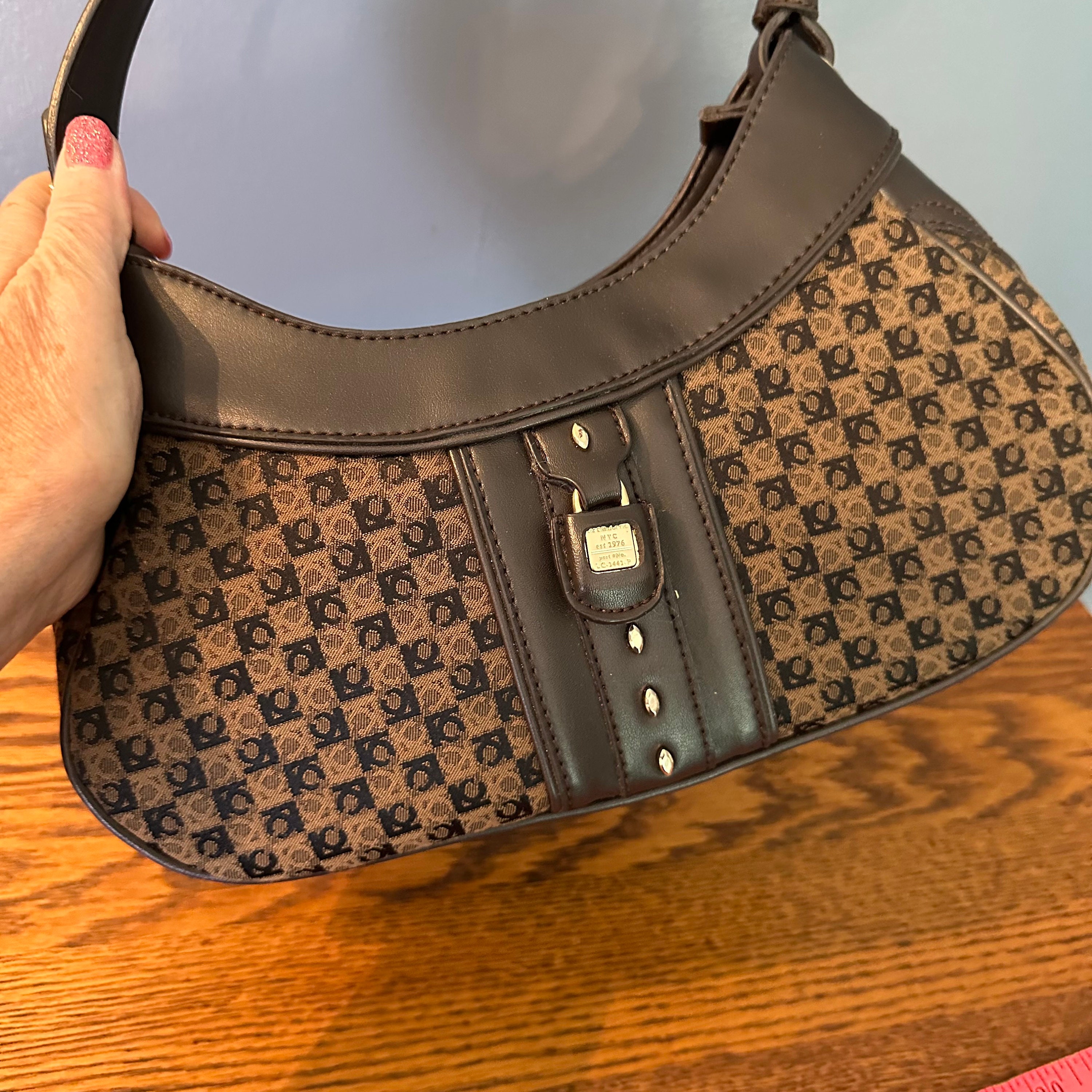 Vintage Liz Claiborne Purse Brown Purse Hobo Bag 90s Purse Etsy