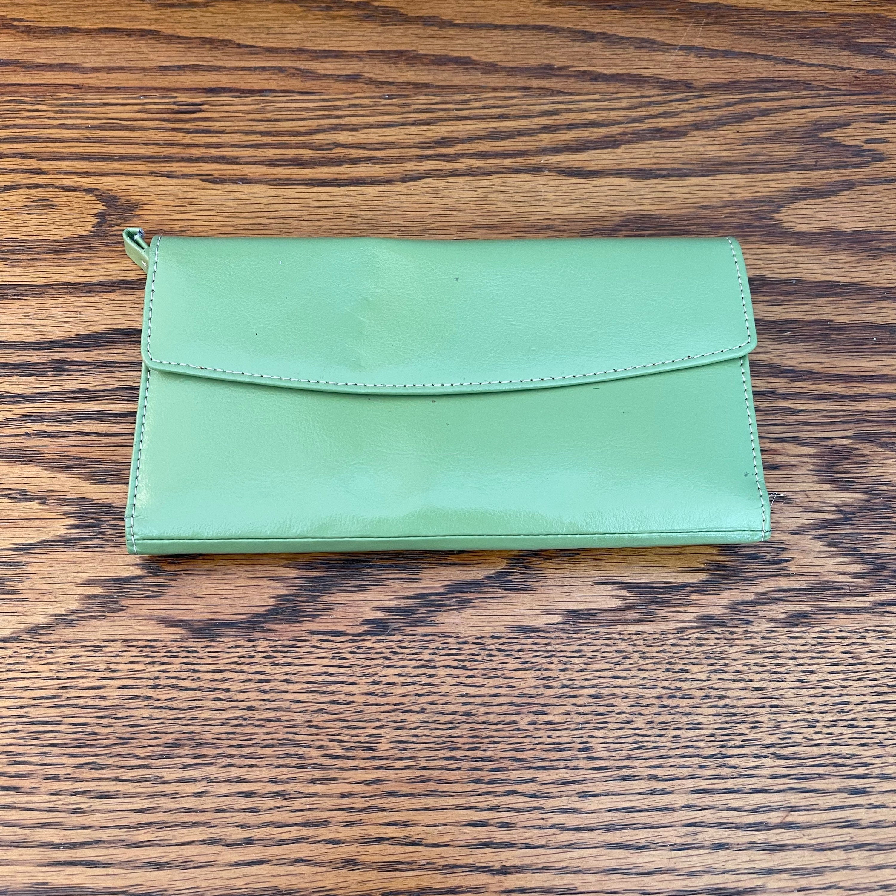 Lime Green Ladies Small Coin Key and Credit Card Purse Primehide 761 