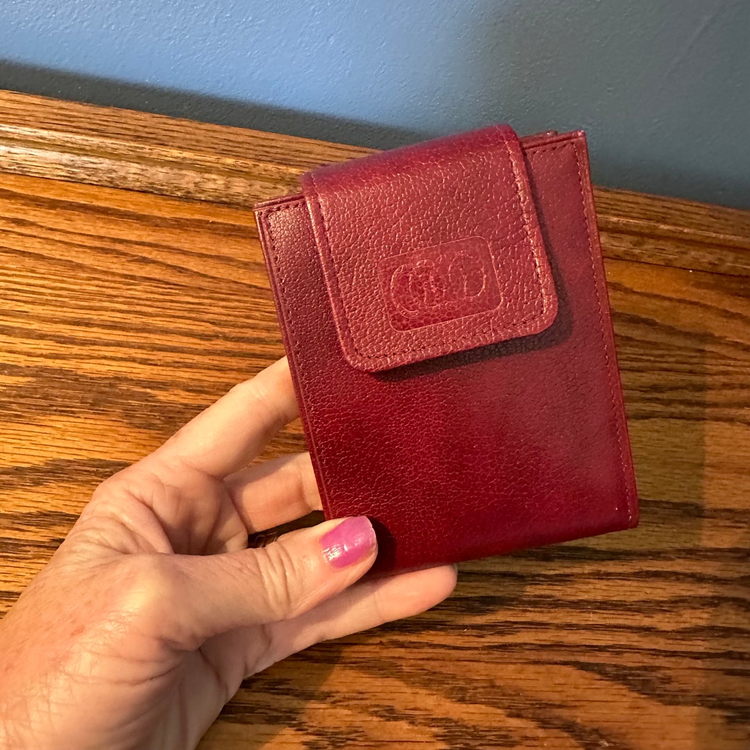 Red Crown Gold Cowhide Vintage Wallet New Condition Etsy