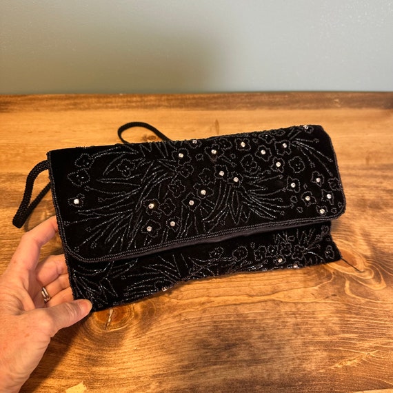 LaRegale Beaded Vintage Purse - Clutch or Cross B… - image 1