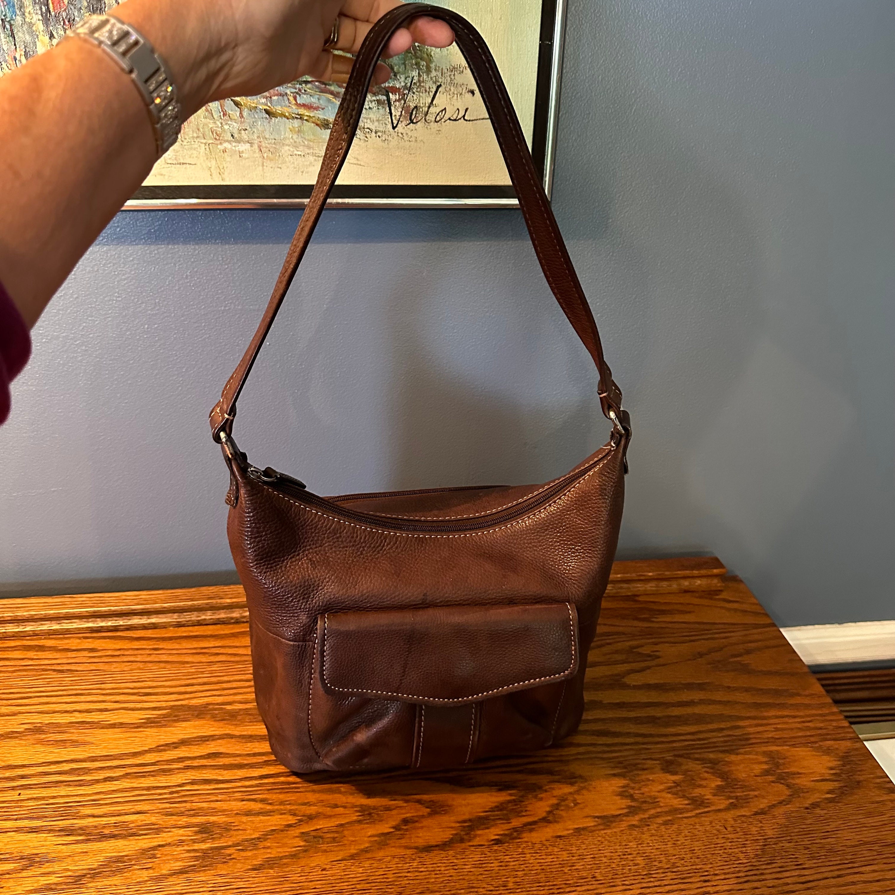 Fossil Brown Pennie Leather Crossbody Bag, Best Price and Reviews
