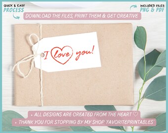 Love Gift Printable - Etsy