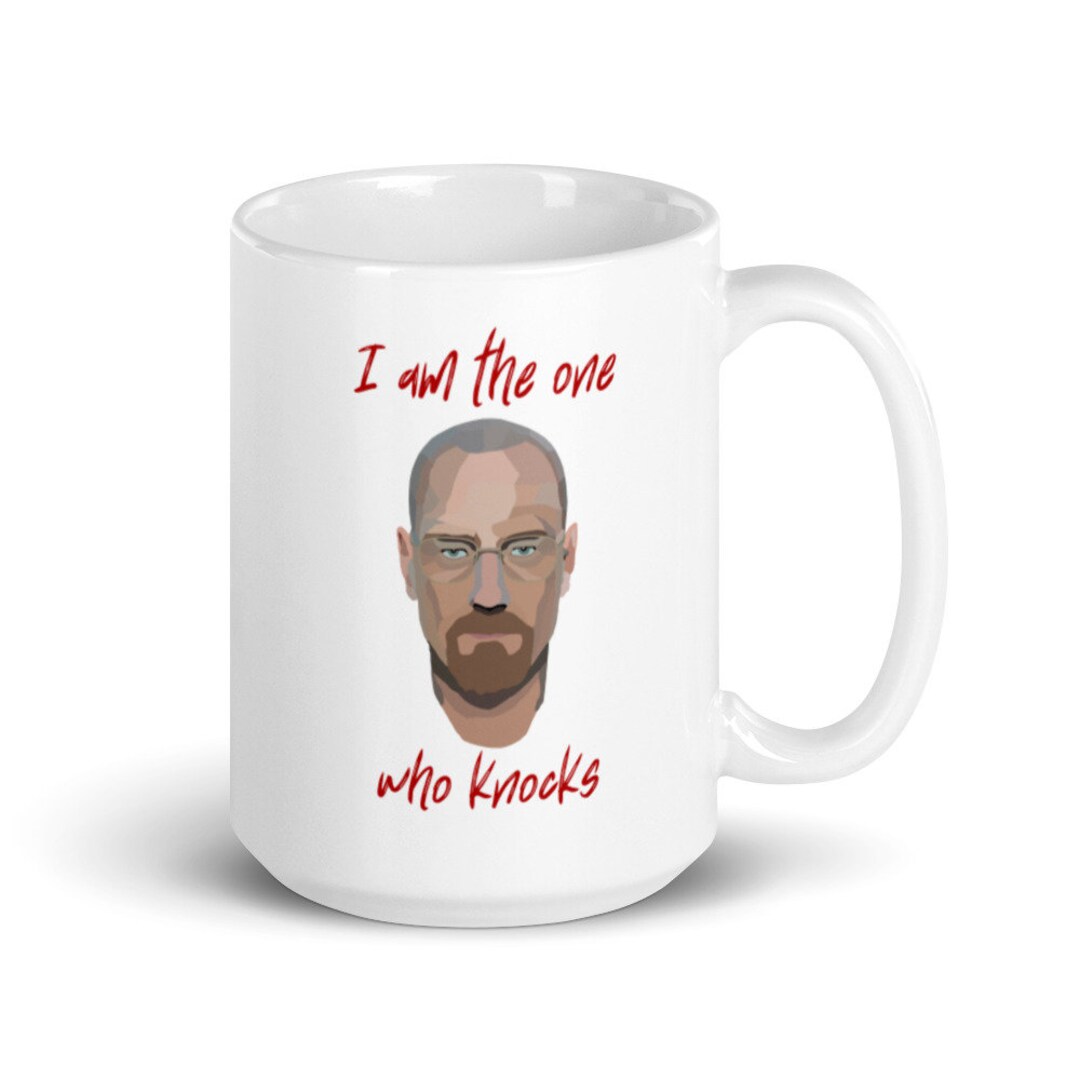 I Am the One Who Knocks Walter White Low Poly White Glossy Mug - Etsy