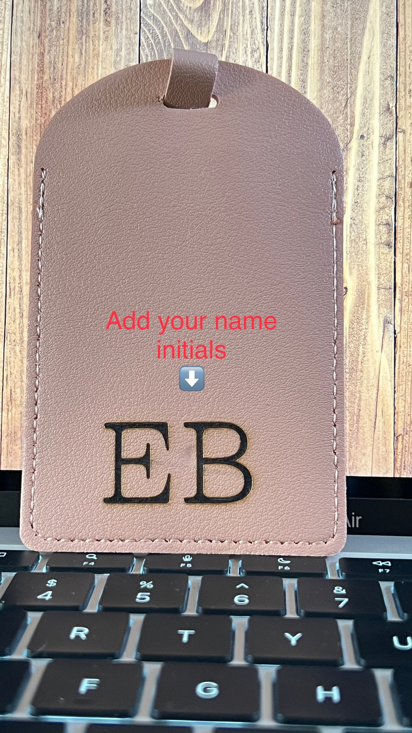 Leather Luggage Tags Suitcase ID Card Name Label Baggage Holiday Travel  Address☟