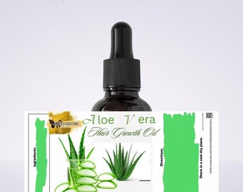 Aloe Vera Hair Growth Oil - Etsy