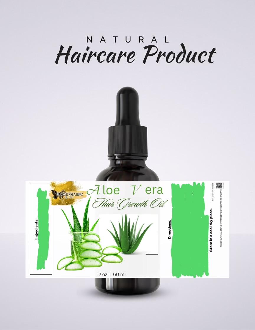 Aloe Vera Hair Growth Oil - Etsy