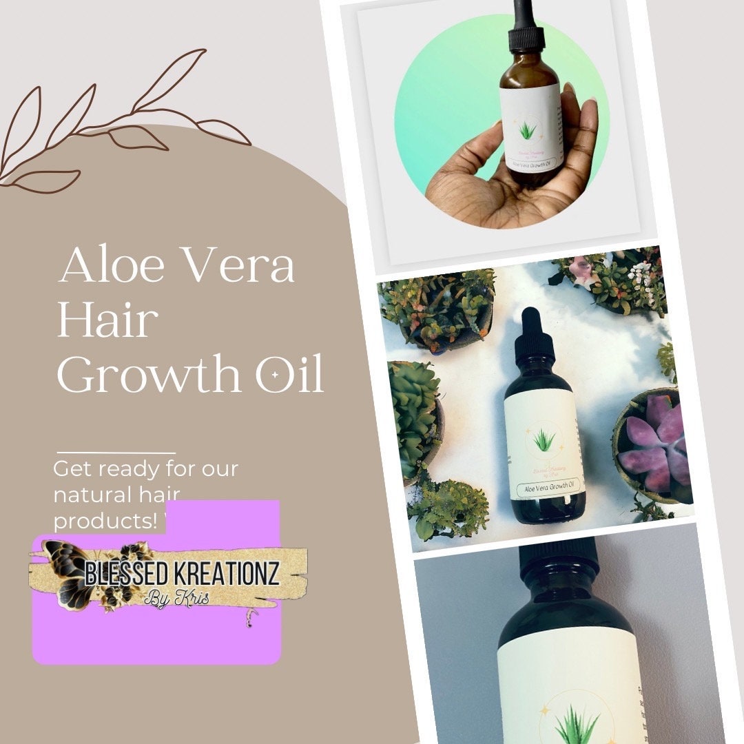 Aloe Vera Hair Growth Oil - Etsy