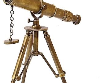 Personalised Antique Telescope, Engraved Telescope with Tripod, Graduation Gifts , Anniversary Gift For Husband, Fathers Day Gift