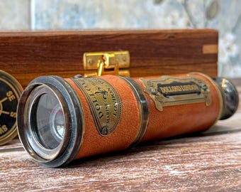 Personalized Working Telescope, Engraved Telescope, Pirates Spyglass, Boating Gift, Graduation Gifts , Anniversary Gift For Husband,