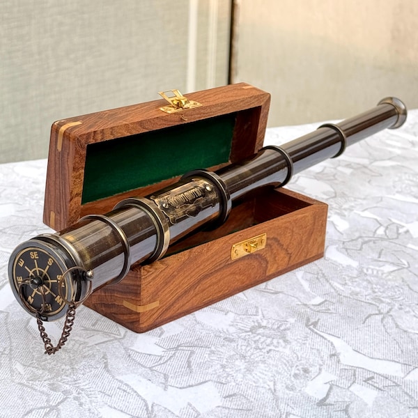 Personalized Working Telescope, Engraved Telescope, Pirates Gits Spyglass,  Anniversary Gifts For Husband, Boating Gift