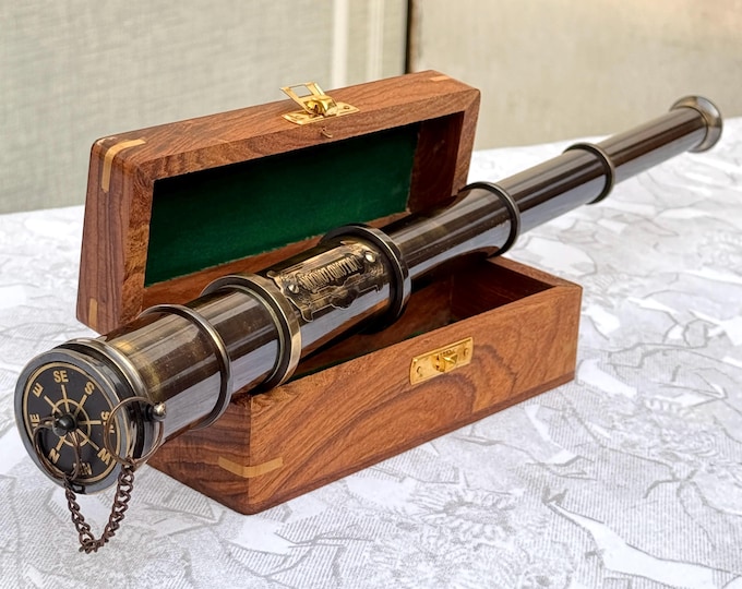 Personalized Working Telescope, Engraved Telescope, Pirates Gits Spyglass,  Anniversary Gifts For Husband, Boating Gift