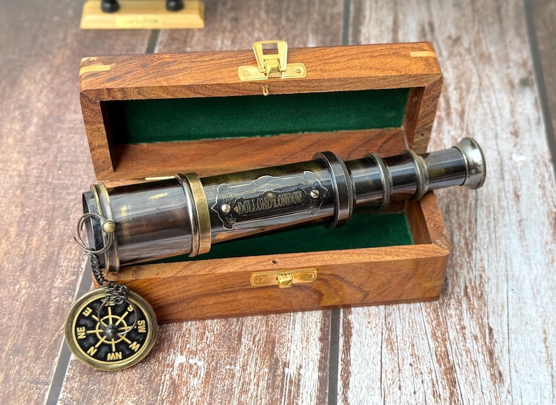 Télescope de travail personnalisé, télescope gravé, longue-vue Pirates Gits, cadeaux d'anniversaire pour mari, cadeau de canotage image 8