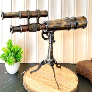Personalised working Telescope, Antique Telescope with Tripod, Corporate Gift, Groomsmen Gift, Father day Gift, Anniversary Gift For Husband