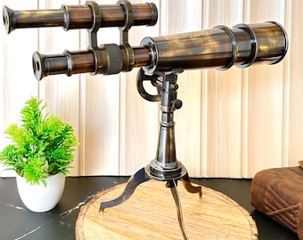 Personalised working Telescope, Antique Telescope with Tripod, Corporate Gift, Groomsmen Gift, Father day Gift, Anniversary Gift For Husband