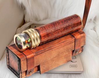 Personalized working Kaleidoscope, Engraved Brass Kaleidoscope, Personalized Christmas Gift For kids, Multicolored Prismatic Kaleidoscope