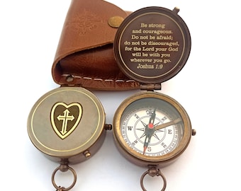 Engraved Compass, Personalized Working Compass, First Communion, Baptism Gift Compass, Anniversary Gifts, Confirmation Gift Compass