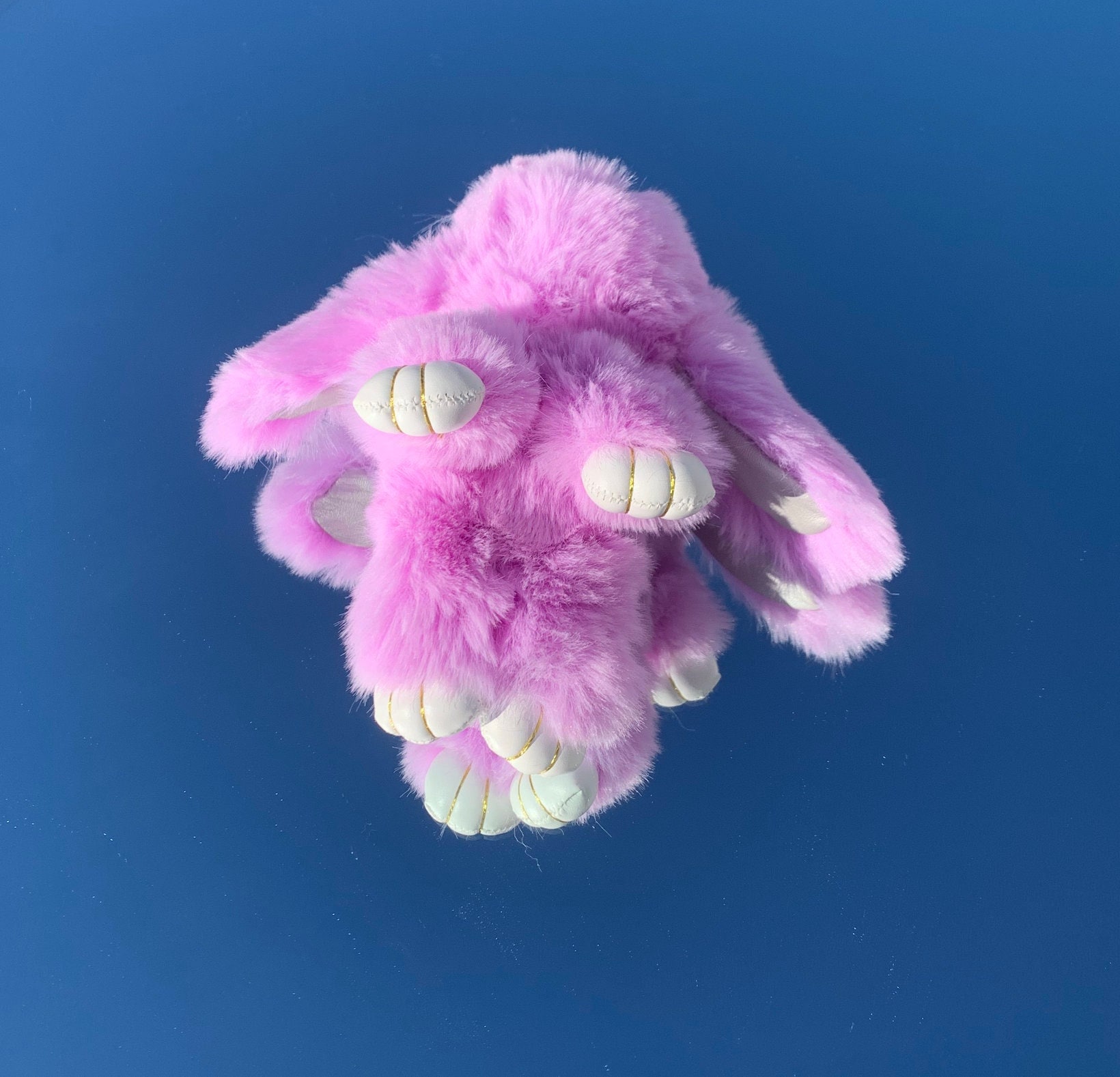 Fluffy Bunny Keyring 