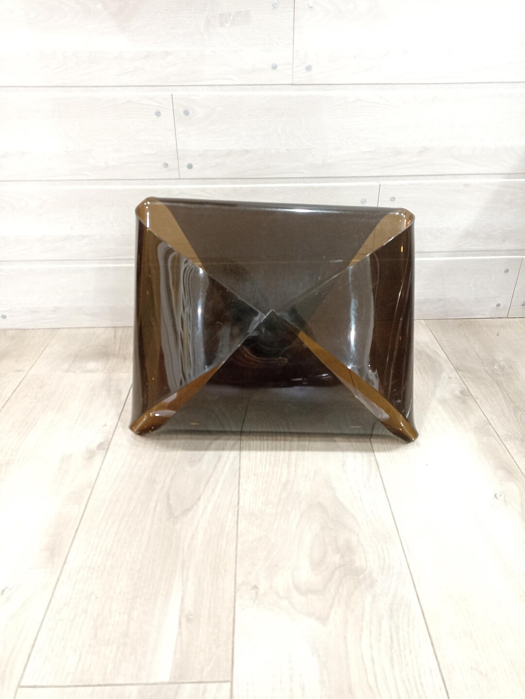Magazine Rack Envelope Vintage Plexiglas Smoked Lucite Michel Dumas 70 ...