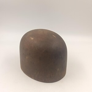 Trähattform/stoppning, franskt modisthantverksföremål, vintage kuriosakabinett