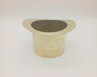 Vintage 70s/80s Brass Ice Bucket/Cooler/Champagne Top Hat