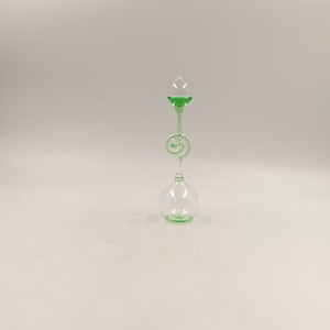 Curiosité Cinétique Bouillant de Franklin Alambic spire verre soufflé Space Age années 70's 80 design