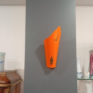 Wall Lamp Plastic Orange Vintage 60s 70s Midcentury Pop Rockabilly design