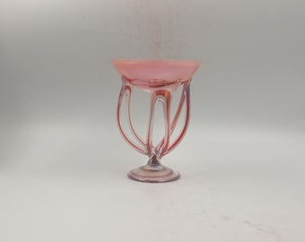 ヴィンテージ ムラーノ ピンク オパリンガラス シェルシェイプ ボウル