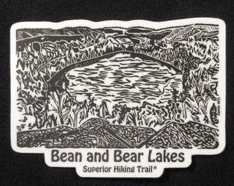 Bean and Bear Lakes Sticker