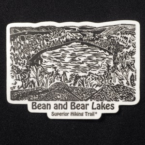 Bean and Bear Lakes Sticker