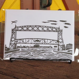 Duluth Lift Bridge Greeting Card