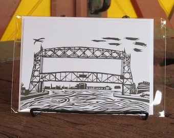 Duluth Lift Bridge Greeting Card