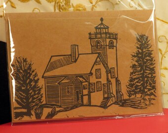 Two Harbors Lighthouse Greeting Card