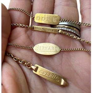 Vintage 18k French ID Baby Bracelets | Sold Individually
