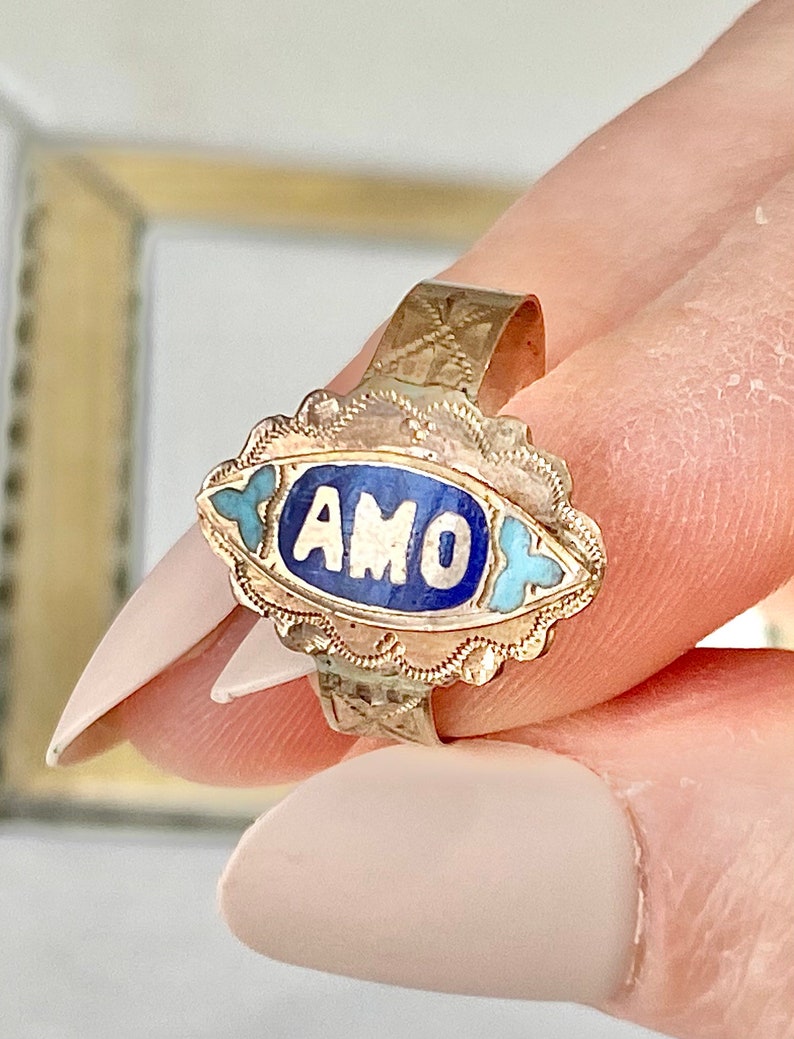 Rare Antique Italian Engagement Rings Pristine Condition Etsy UK