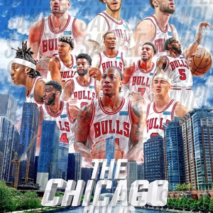 Chicago Bulls printable art for poster tee shirt